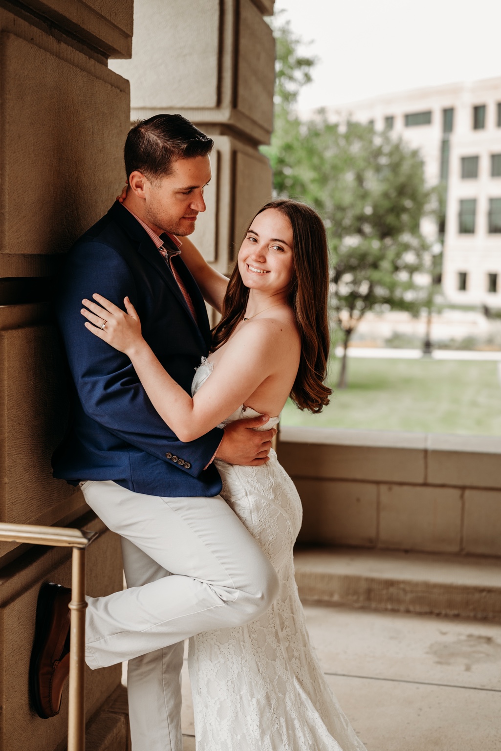 Samantha Bowdon with her husband Sam